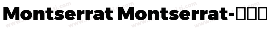Montserrat Montserrat字体转换